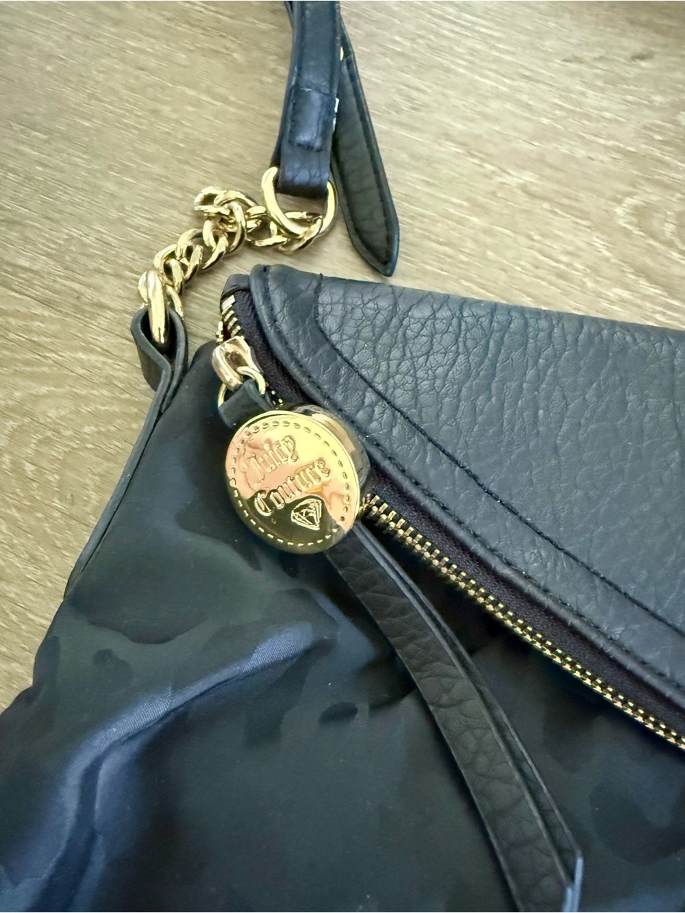 Juicy Couture Black Crossbody Bag with Gold Hardware - Picture 3 of 7